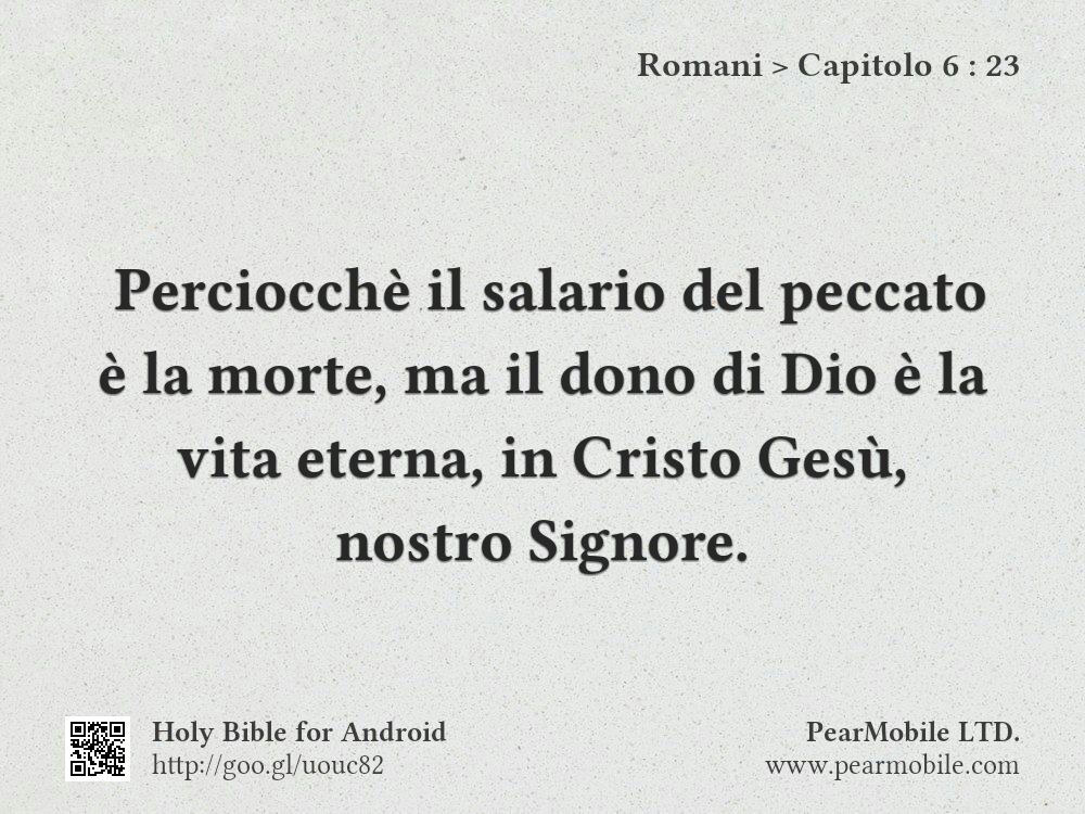 Romani, Capitolo 6:23